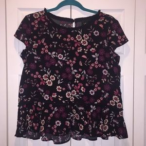 Flouncy Floral Top